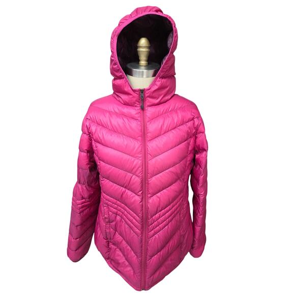 Xersion Hot Pink Packable Down Puffer Jacket XL - Picture 1 of 5